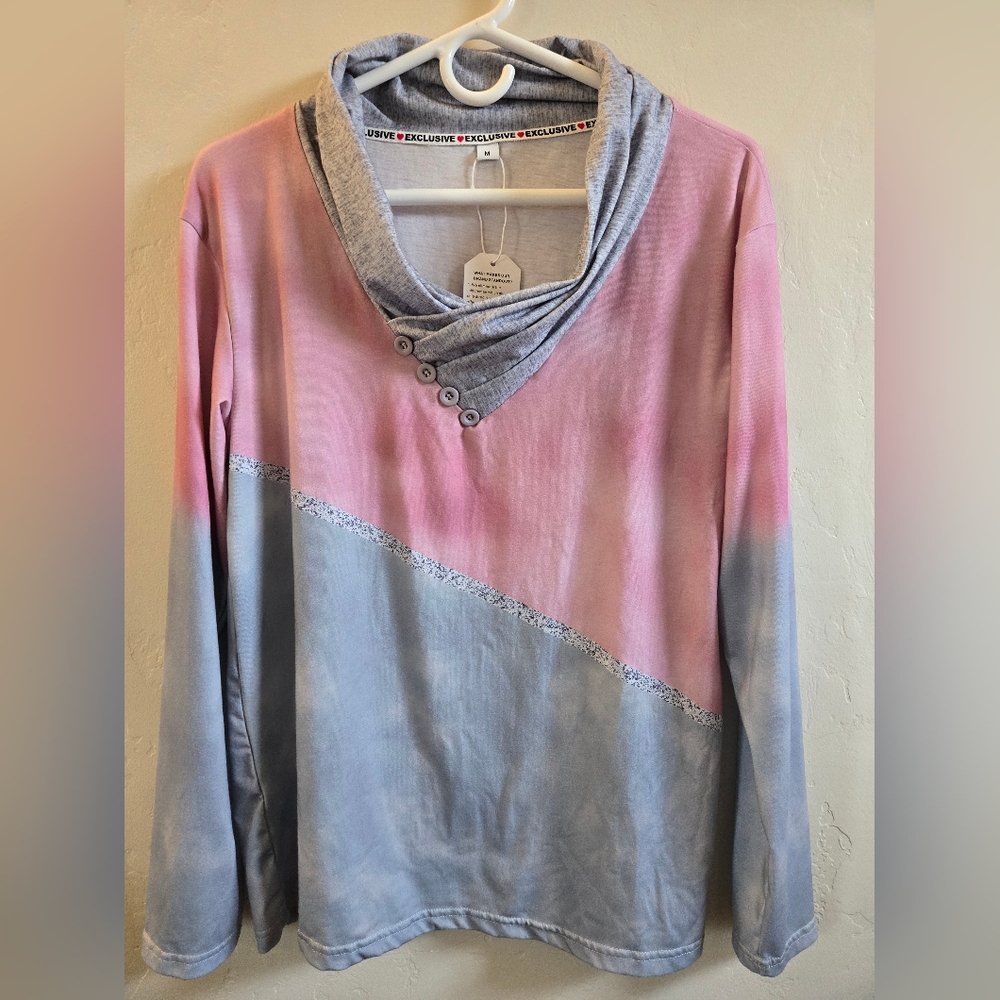 Exclusive Long Sleeve Tunic Style Top